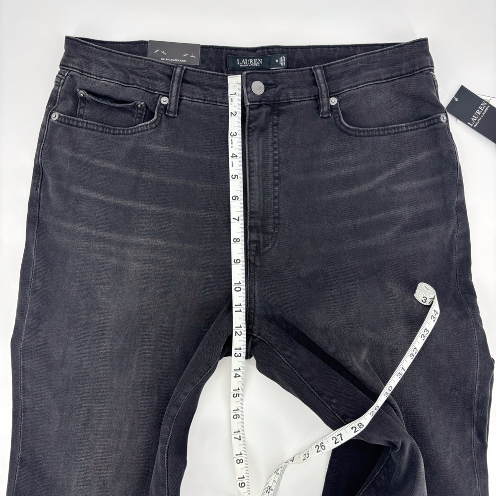 Lauren Ralph Lauren NWT Black High-Rise Skinny Ankle Super Stretch Jeans, 16 - Picture 9 of 16